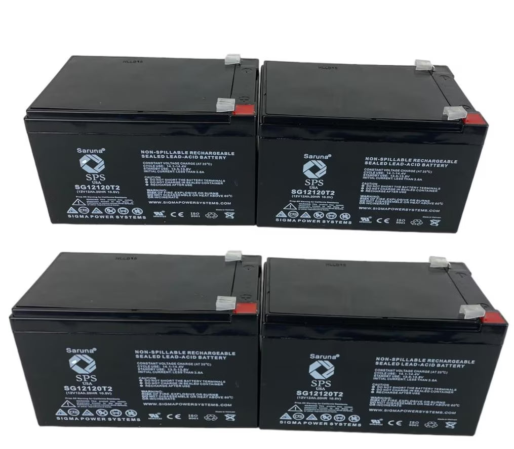 12V 12Ah Replacement Battery (4 Pack) Q650161