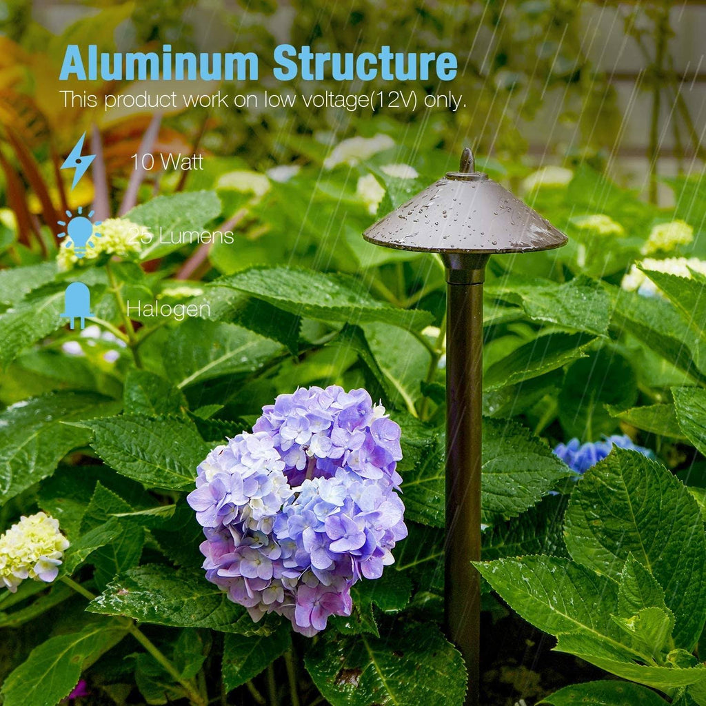 Waterproof Low Voltage Landscape Lighting Set with Spike Stand S97881