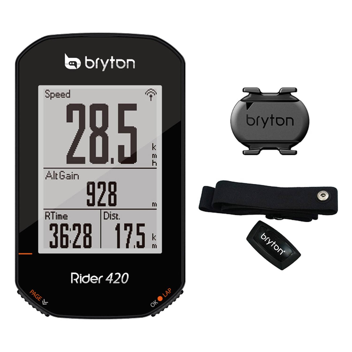 Black GPS Bike Computer R734