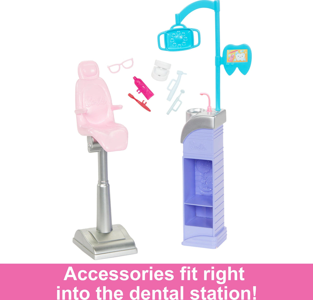 Doll Playset with 2 Dolls, Exam Chair & Dental Tools H230