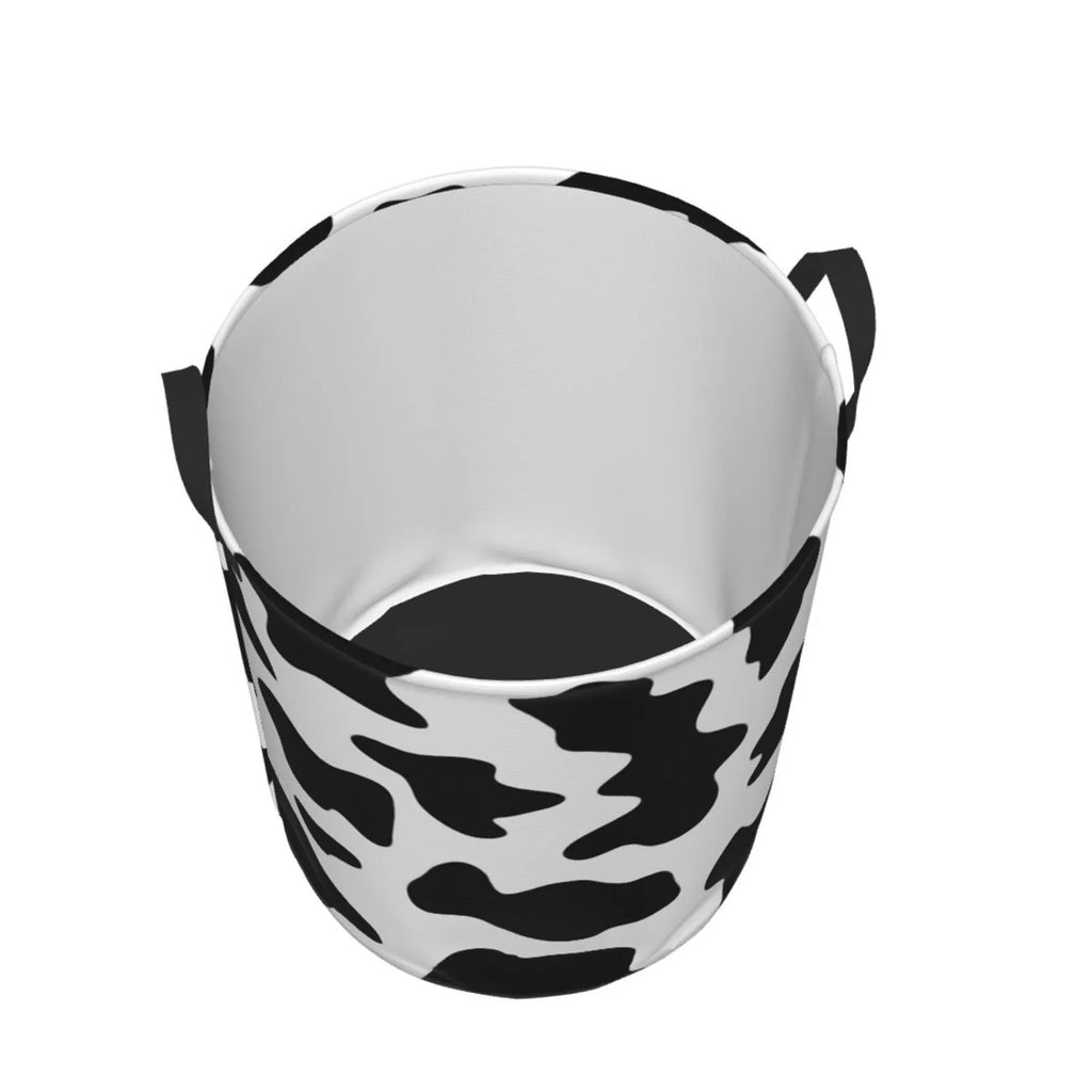 Milk Cow Laundry Hamper with Handles Collapsible Waterproof T339