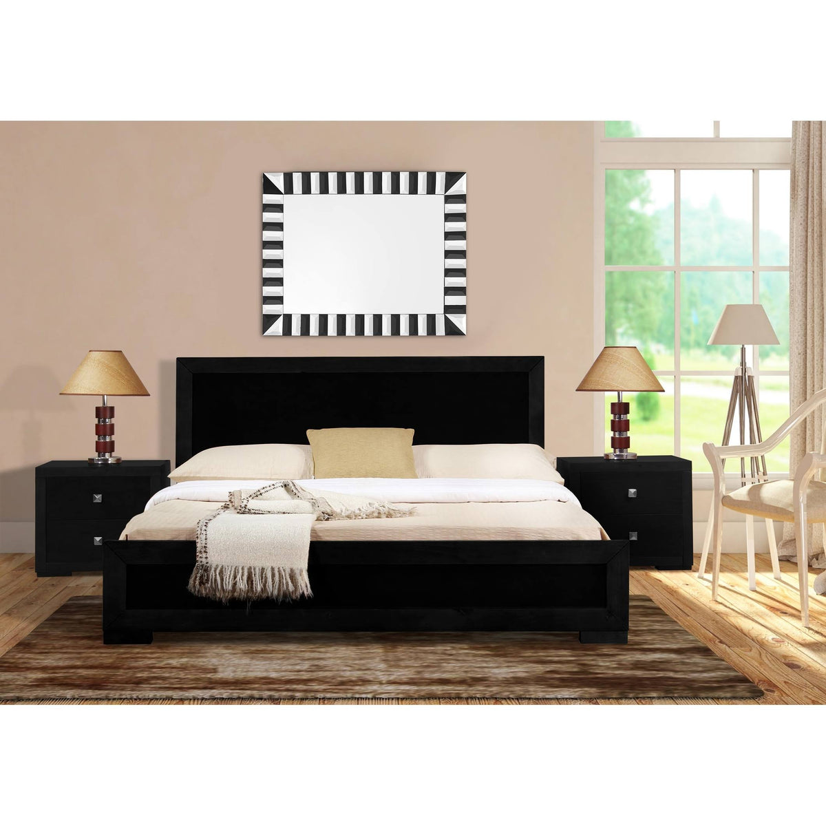 Queen Platform Bed I224344