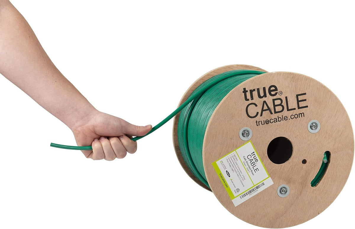 500ft White 23AWG Solid Bare Copper Bulk Ethernet Cable Q2178