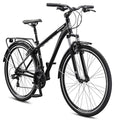 Adult Hybrid Bike 700c Wheels 21-Speeds Step-Through Frame Front Rear Fenders Rear Cargo Rack S83938
