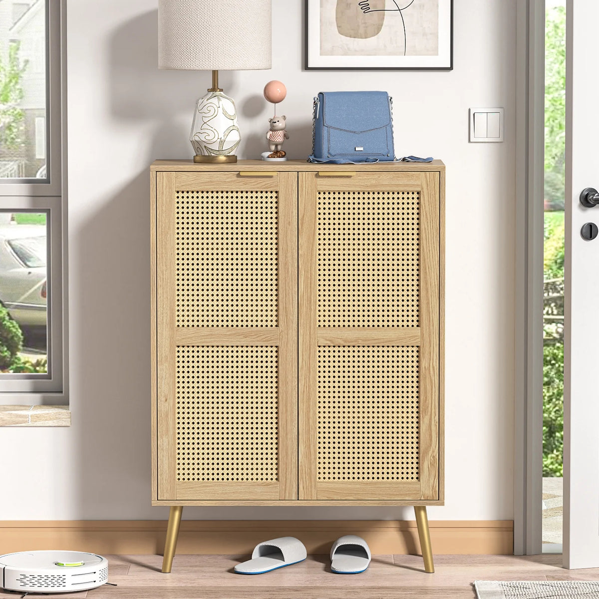 Rattan Storage Cabinet H138036