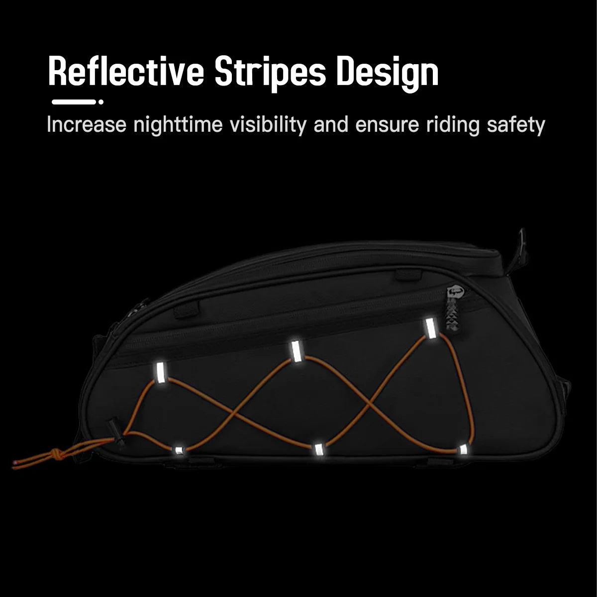 Waterproof Rear Seat Bike Bag with 2 Side Hanging Bags G2246