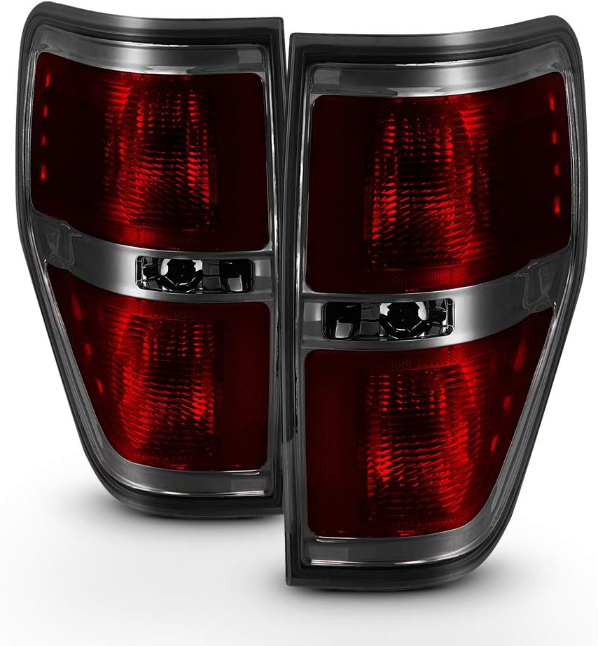 Red Smoked Lens Tail Lights Pair F79932