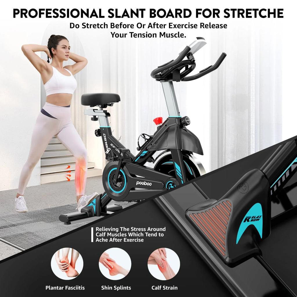 Indoor Cycling Bike Magnetic Stationary Exercise Bike 40lbs Flywheel N777