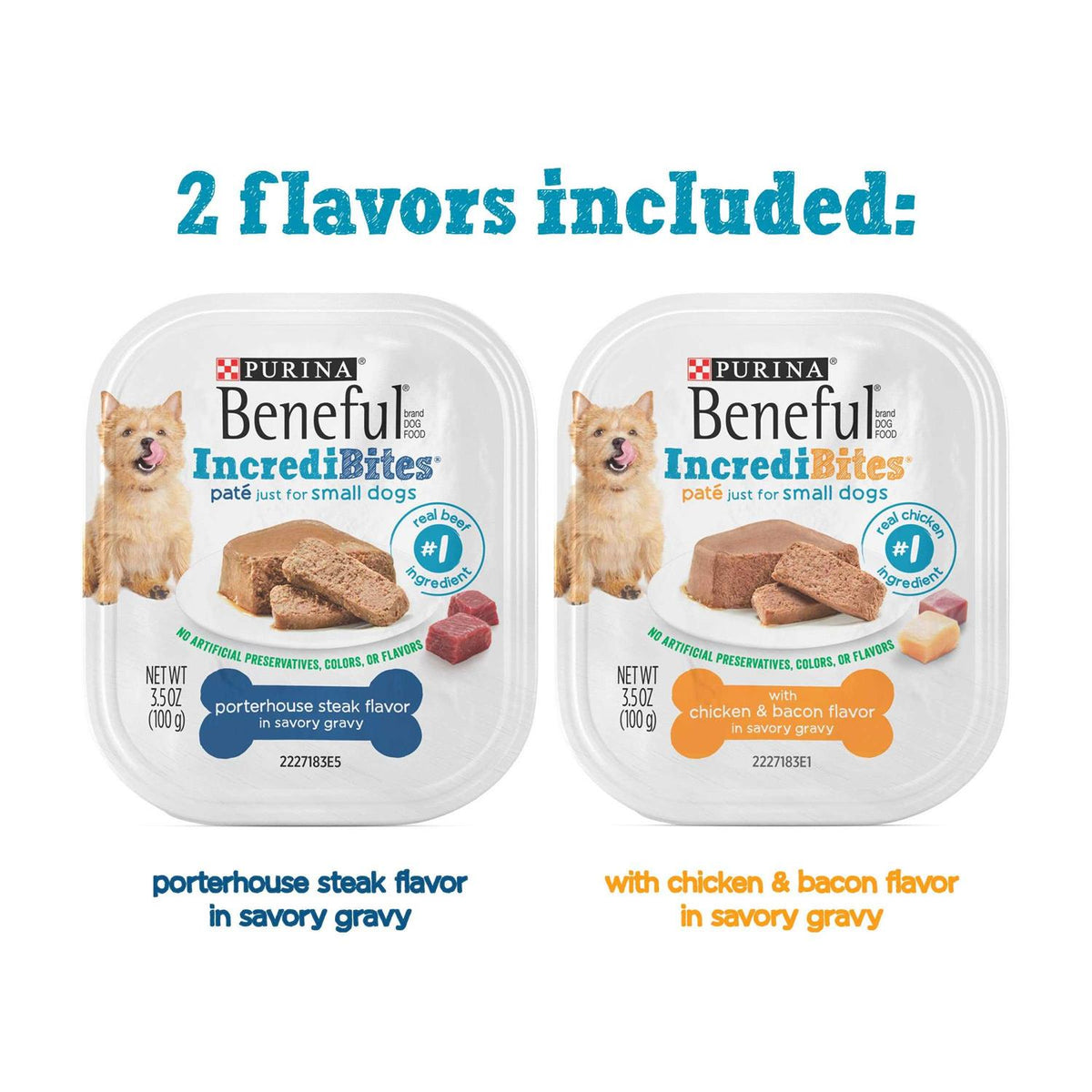 Steak & Chicken Pate Wet Small Dog Food Trays P3739