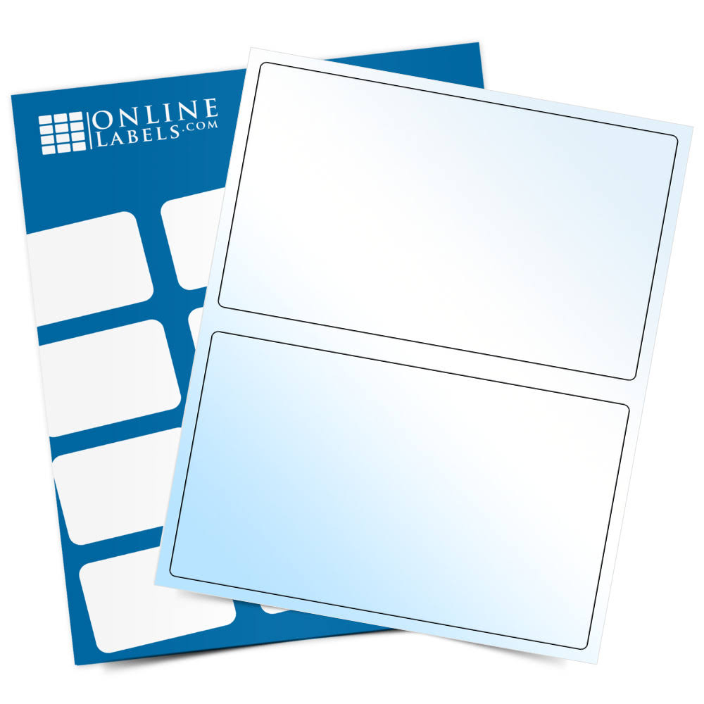 White Gloss Laser Labels, 100 Sheets L227