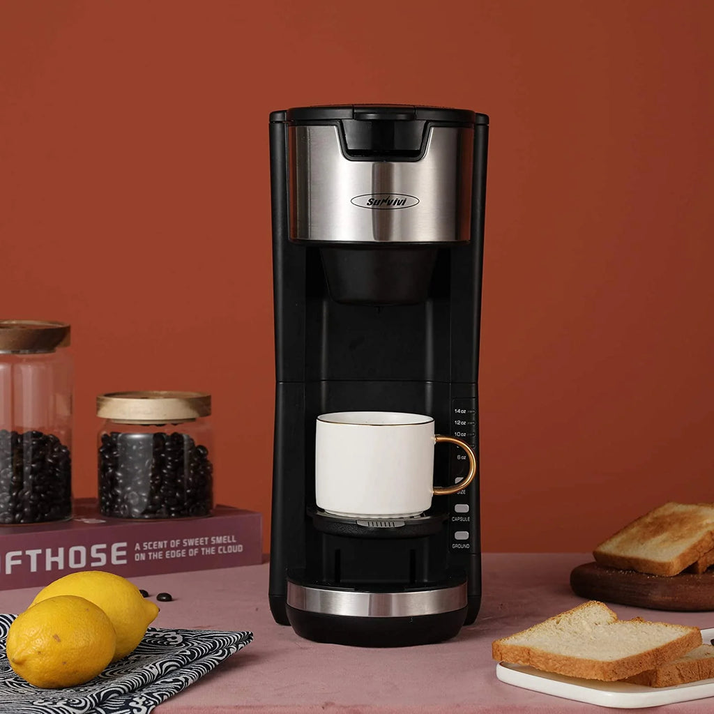Single Serve Coffee Maker with 6 to 14 oz Brew Sizes Y252