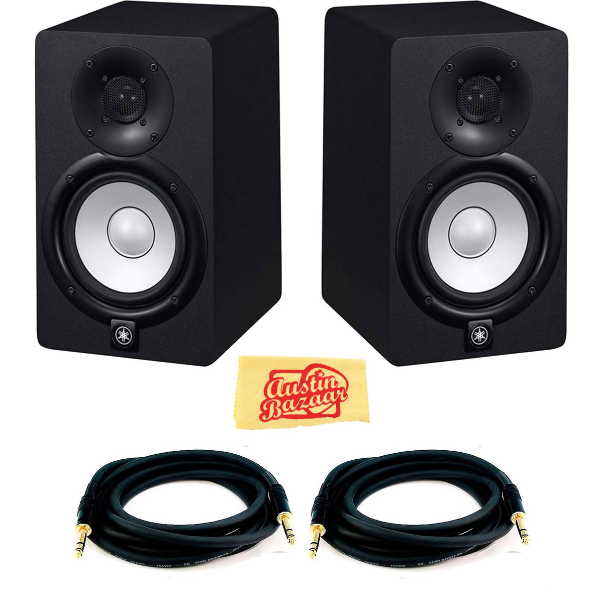 HS5 Powered Studio Monitor Bundle with Two Monitors and Cables C266