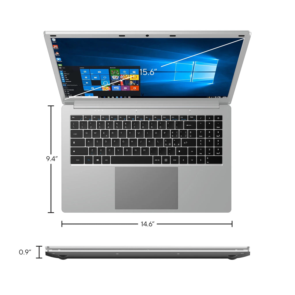 15.6" Notebook Intel Celeron 3GB RAM 64GB Silver T6475