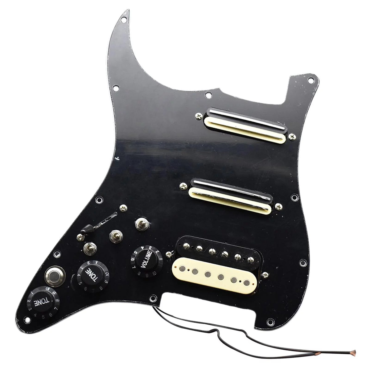 Black Loaded Pickguard for Electric Guitar J21432