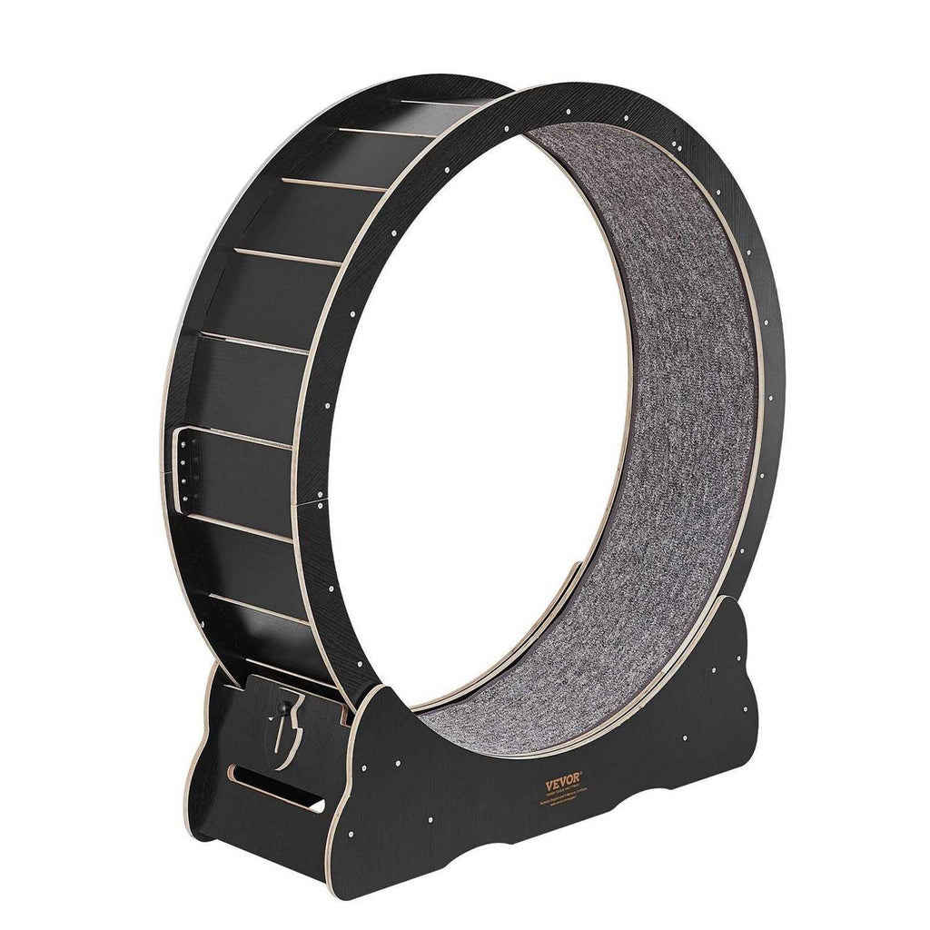 Large Cat Exercise Wheel with Detachable Carpet and Cat Teaser B4081