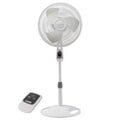 16 in. 3 Speed Oscillating Pedestal Fan with Remote Control in White Q433