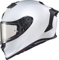 Matte Pearl White Solid Helmet J2334