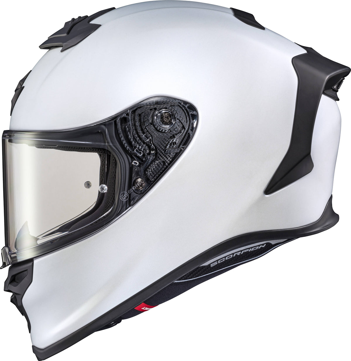 Matte Pearl White Solid Helmet J2334