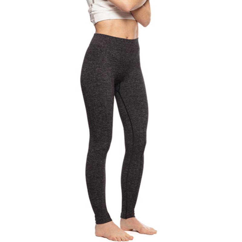 Charcoal Heather Seamless Tights Knee Patch V2524