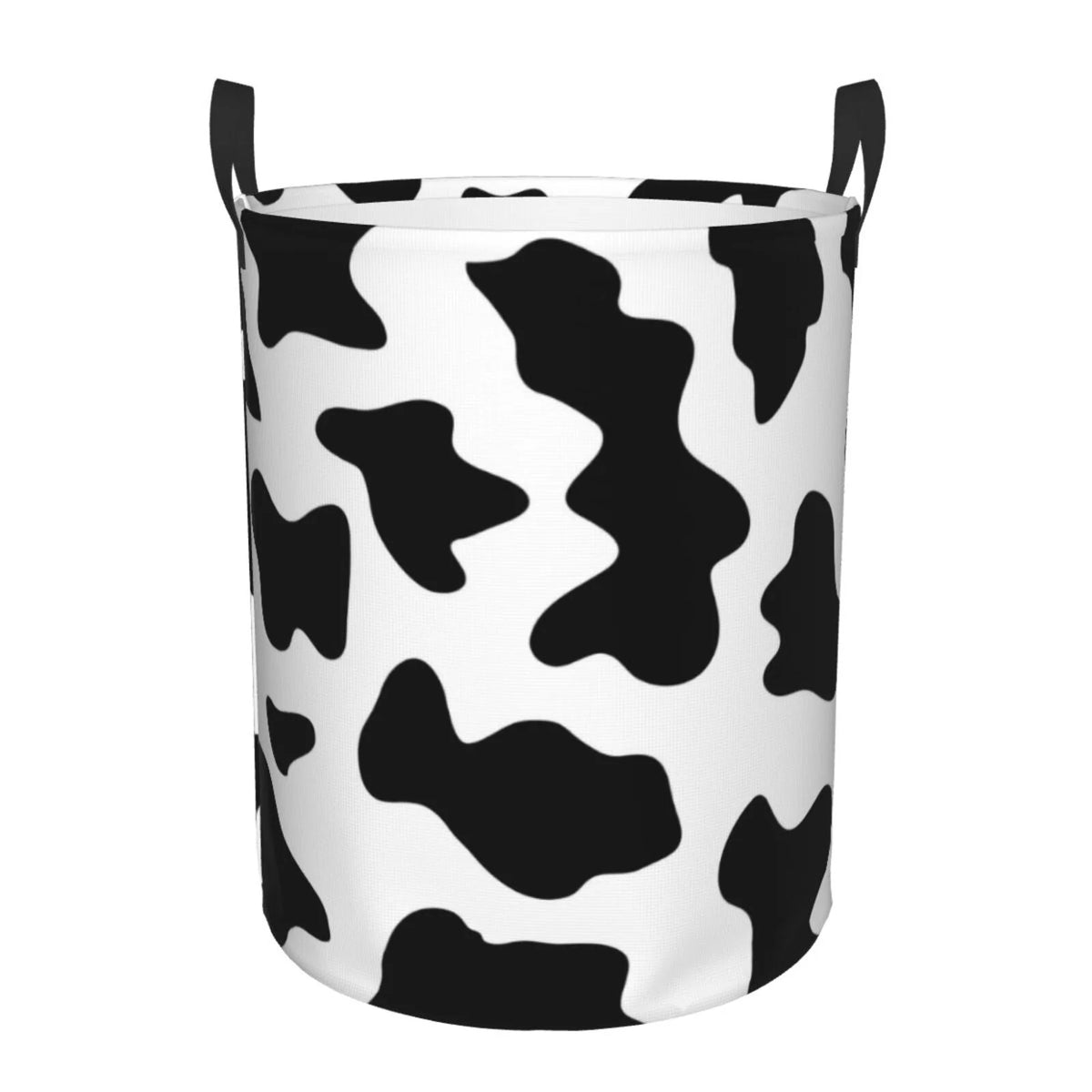 Milk Cow Laundry Hamper with Handles Collapsible Waterproof T339