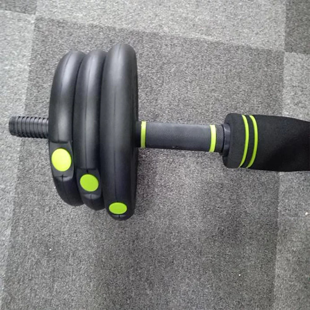 4-in-1 Dumbbells Set Barbell Kettlebells Push-Up-Stand 50 Pounds X96122