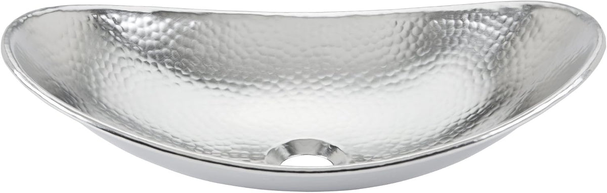 Hammered Nickel Vessel Sink 18 1/2 x 12 x 5 1/2 inches M925