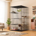 DIY 4-Door Large Cat Cage Playpen E4213