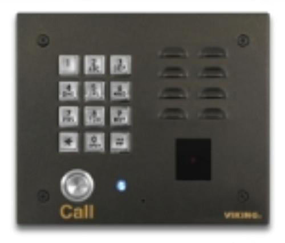 Oil Rubbed Bronze Vandal Resistant Entry Phone With Keypad And Proximity Card Reader S417227