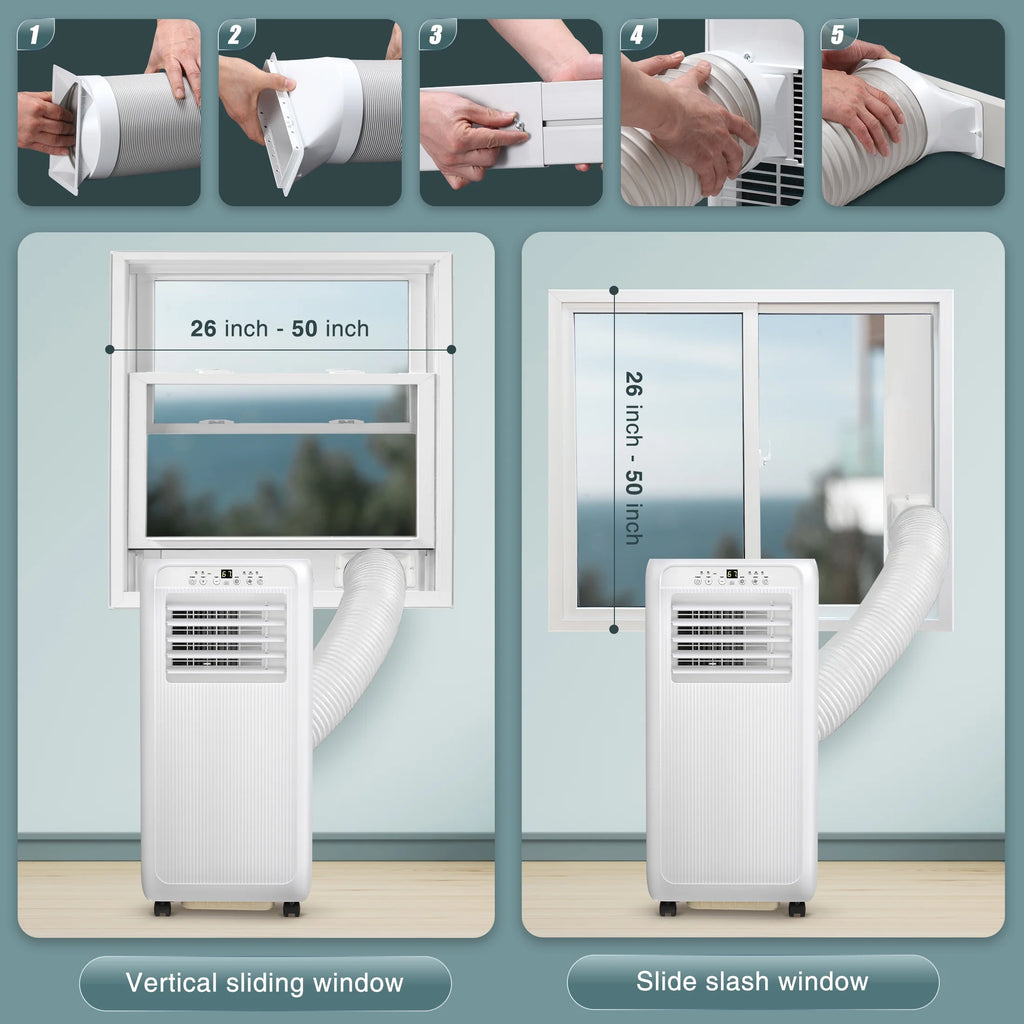 6000BTU Portable Air Conditioners 3-in-1 with Dehumidifier Fan K119693