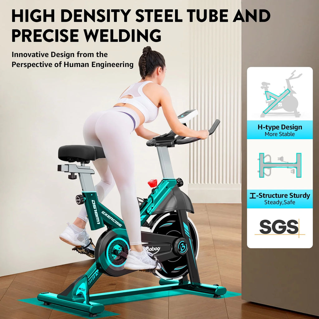 Indoor Cycling Bike Magnetic Stationary Exercise Bike 40lbs Flywheel N777
