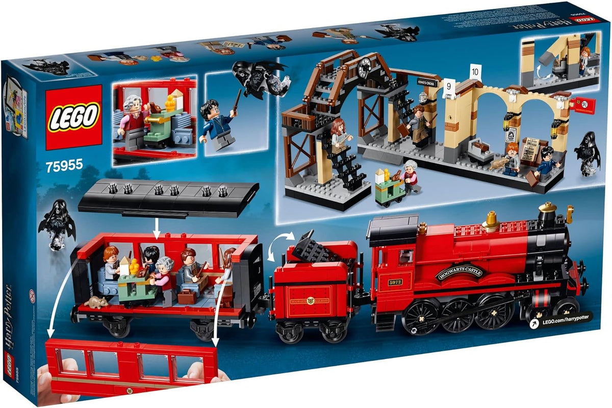 LEGO Harry Potter Hogwarts Express Toy Train Building Set includes Model Train and Minifigures (801 Pieces) B77347