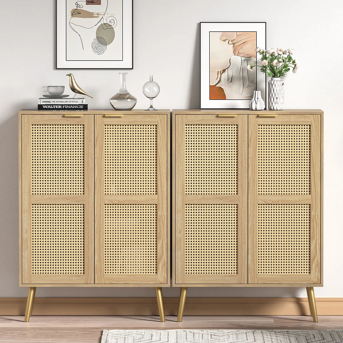 Rattan Storage Cabinet H138036