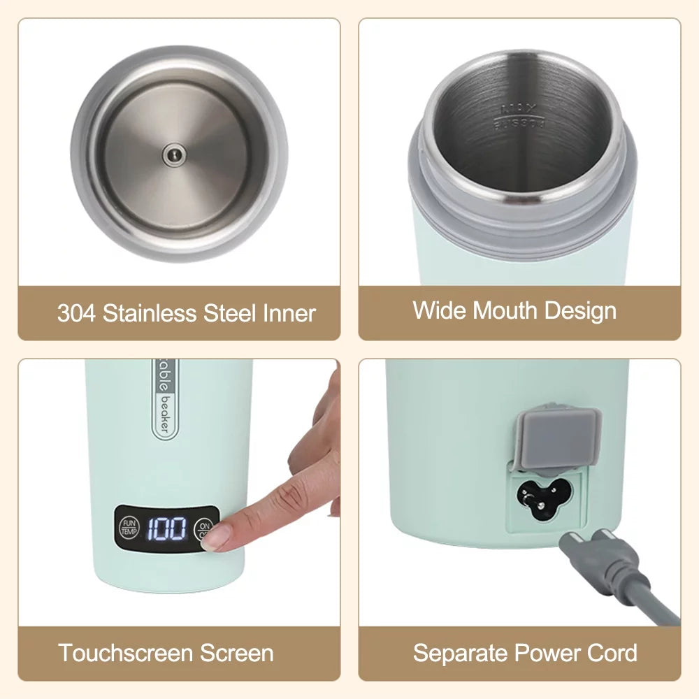 Portable 350ml Stainless Steel Electric Kettle M24268