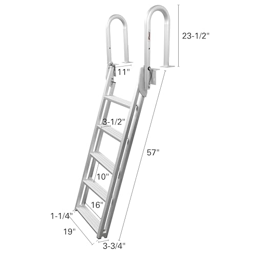 5-Step Flip-Up Dock Ladder J968941