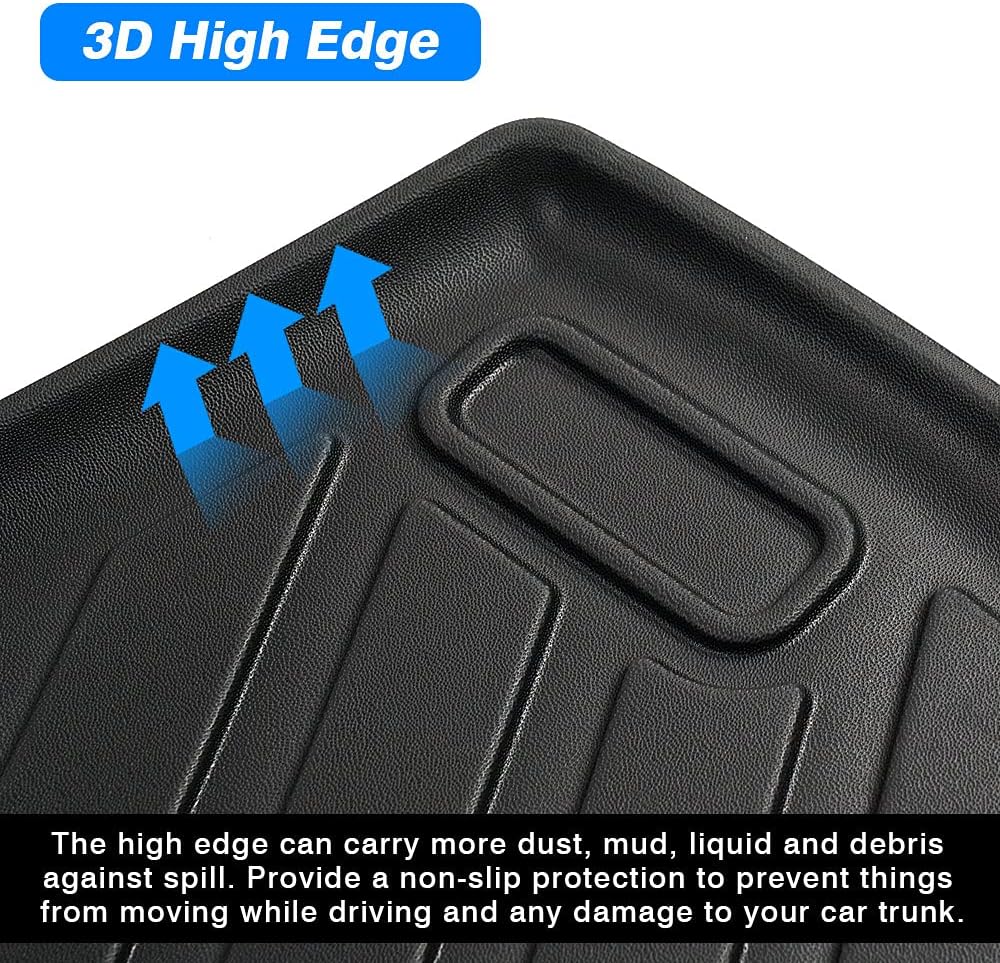 Custom Fit Car Cargo Mat for Tesla Model Y All Weather Cargo Liner Rear Trunk Liner Non-Slip TPO Y5490