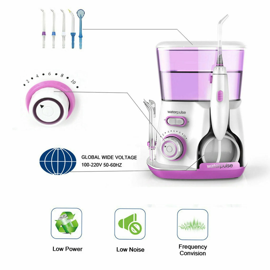 800ml Electric Dental Water Flosser Oral Irrigator with 5 Tips T96725