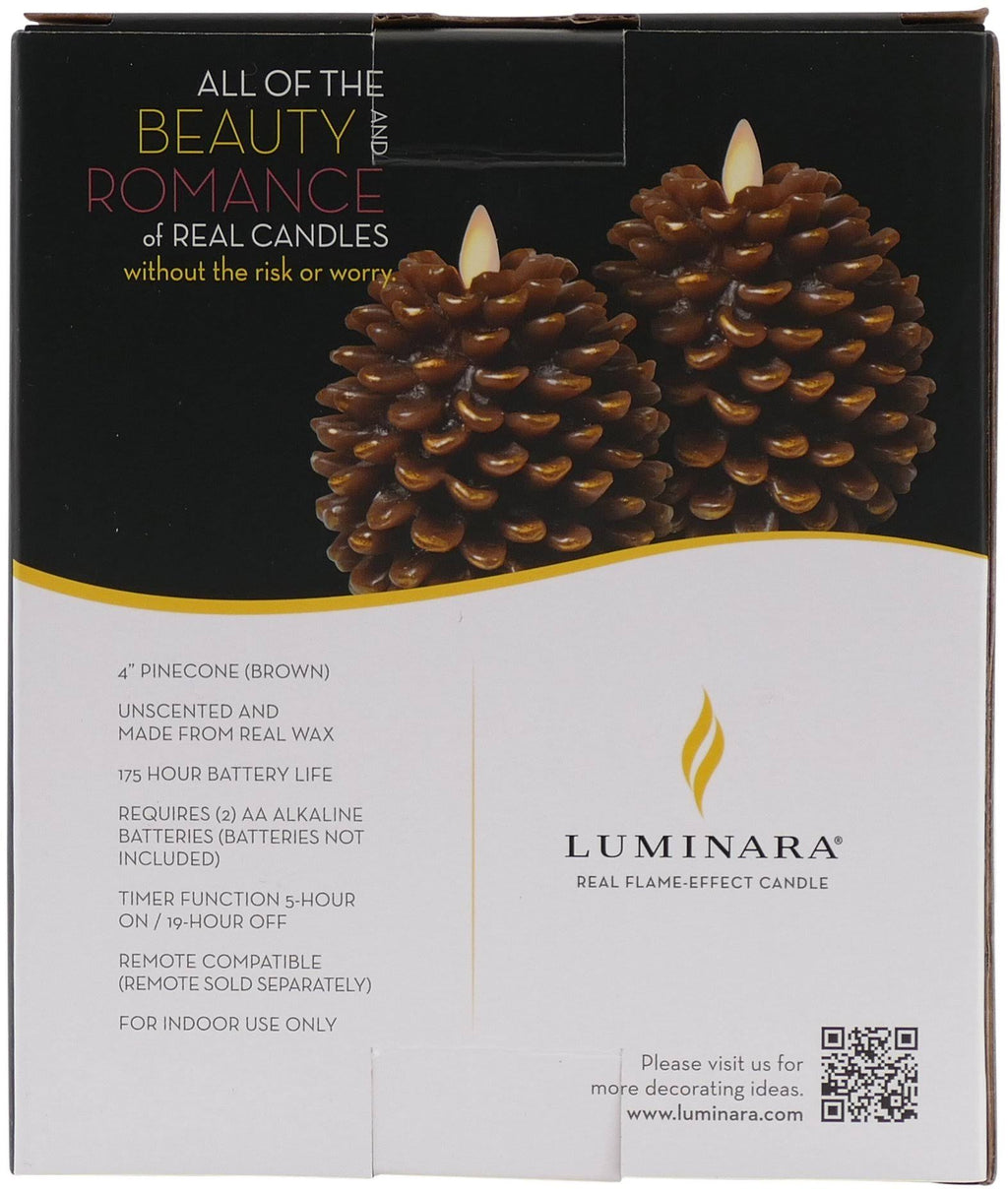 Flameless Pine Cone Candle I27285