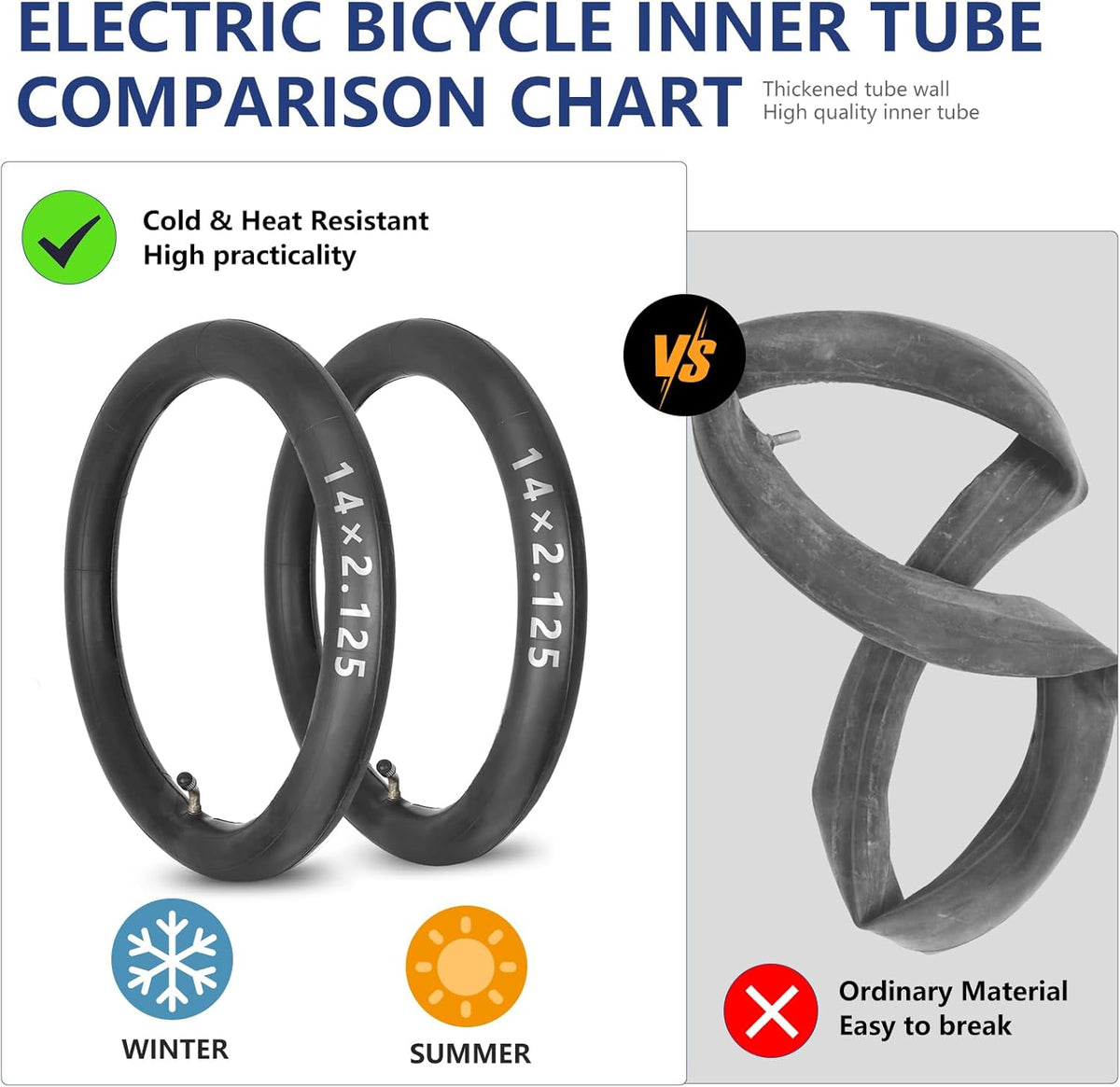 14 Inch Inner Tube with Schrader Valve Stem D24598