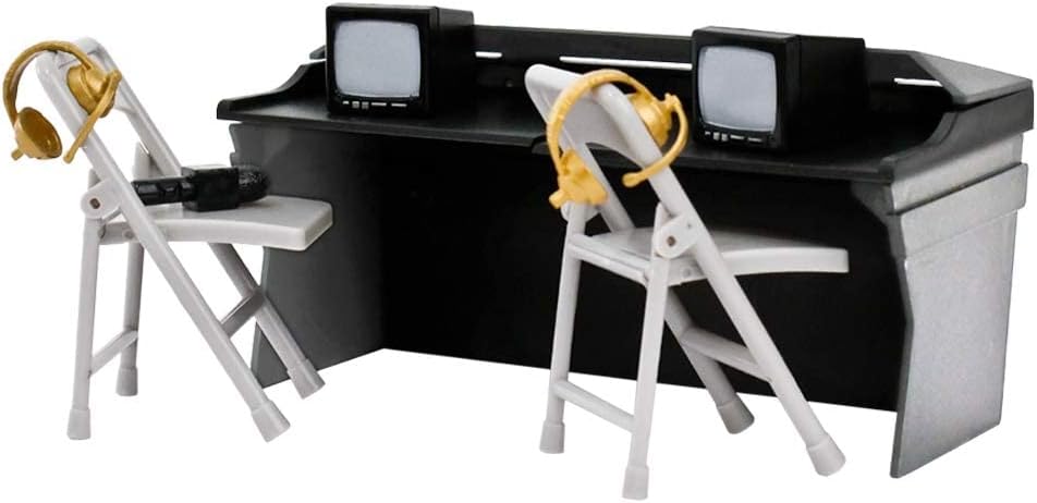 Black & Gray Commentator Table Playset J308