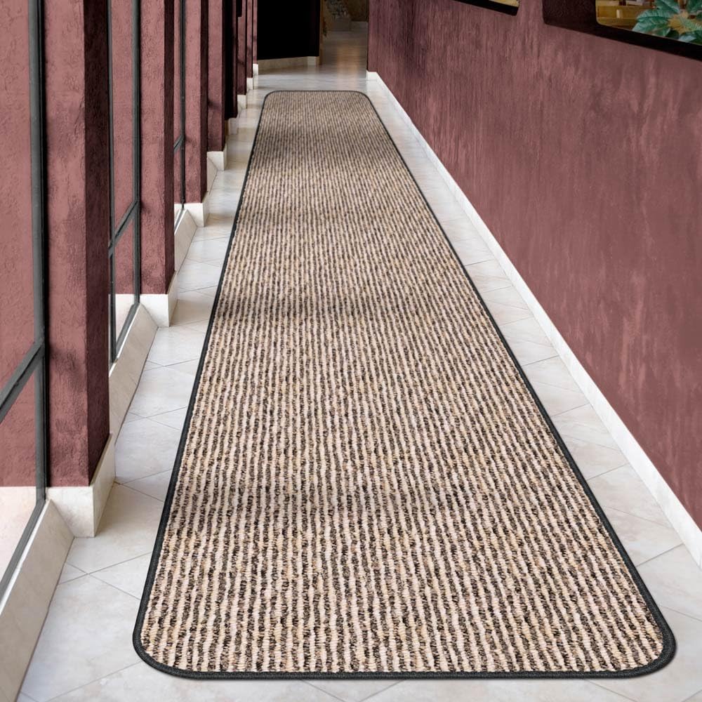 Black Skid-Resistant Carpet Runner 10 Feet X 36 Inches W199