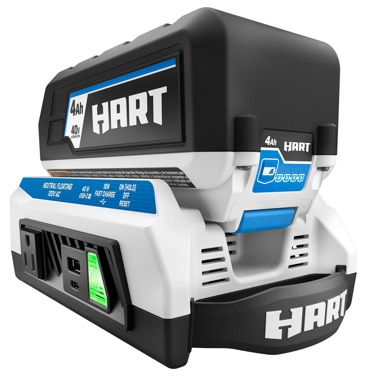 300 Watt Battery Powered Power Source with LED Light and Carry Handle R48200