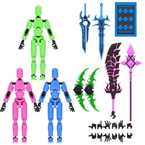 13 Action Figure Set with Weapons Accessories T425