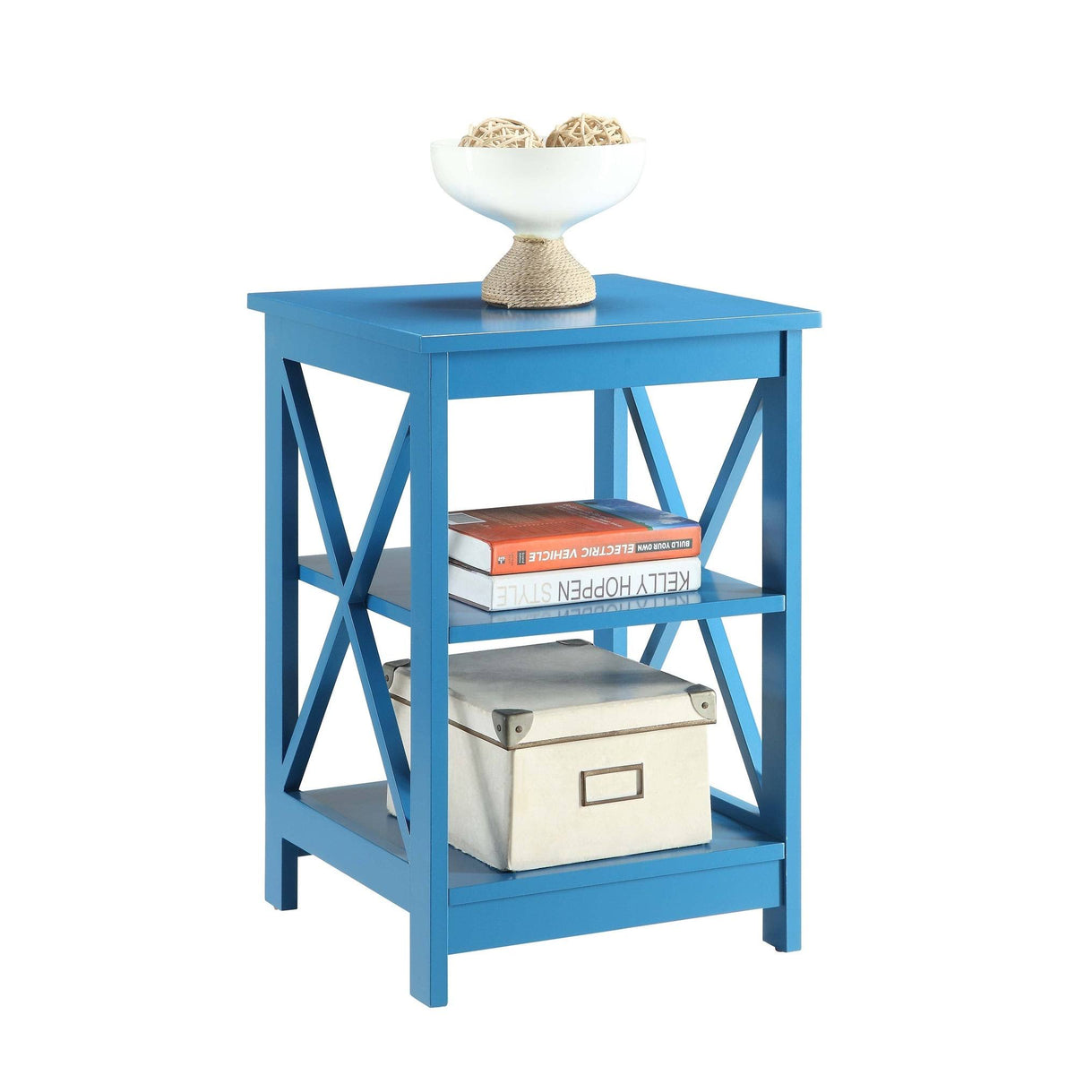 Cobalt Blue X-Base End Table Z826653