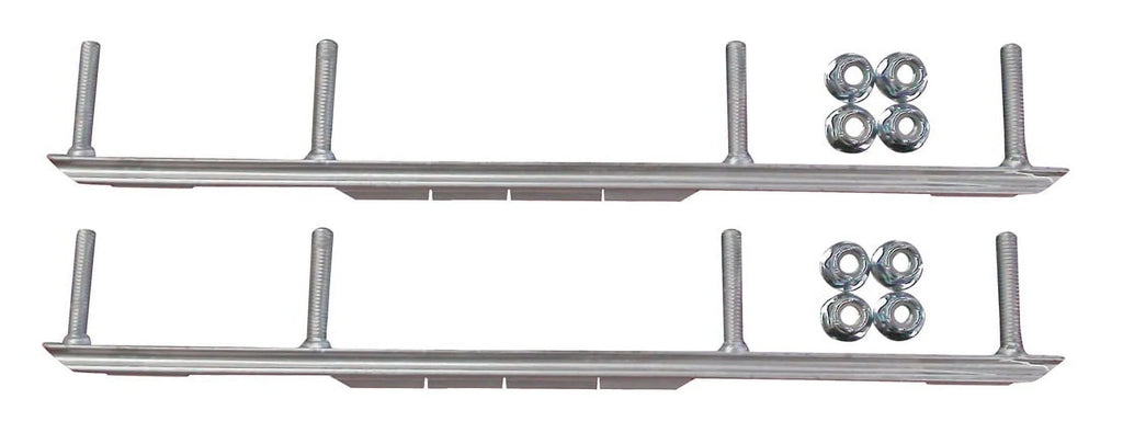 Blue Snowmobile Skis with 7.5" Shaper Bars Complete Kit T694