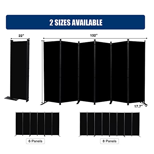 8 Panel Fabric Room Divider X630362