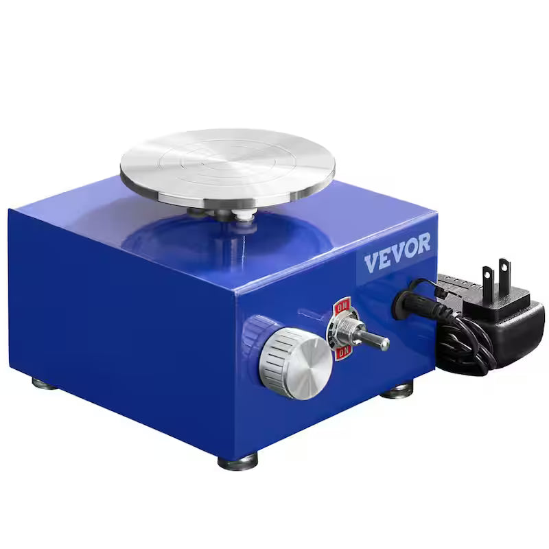 Mini Pottery Wheel 2-Turntables Ceramic Clay Forming Machine 30-Watts 0-300 RPM Z283