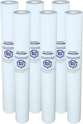 Polypropylene Replacement Water Filter Cartridges, 50 Micron, 2.5 x 20 Inch, Set of 6 L146