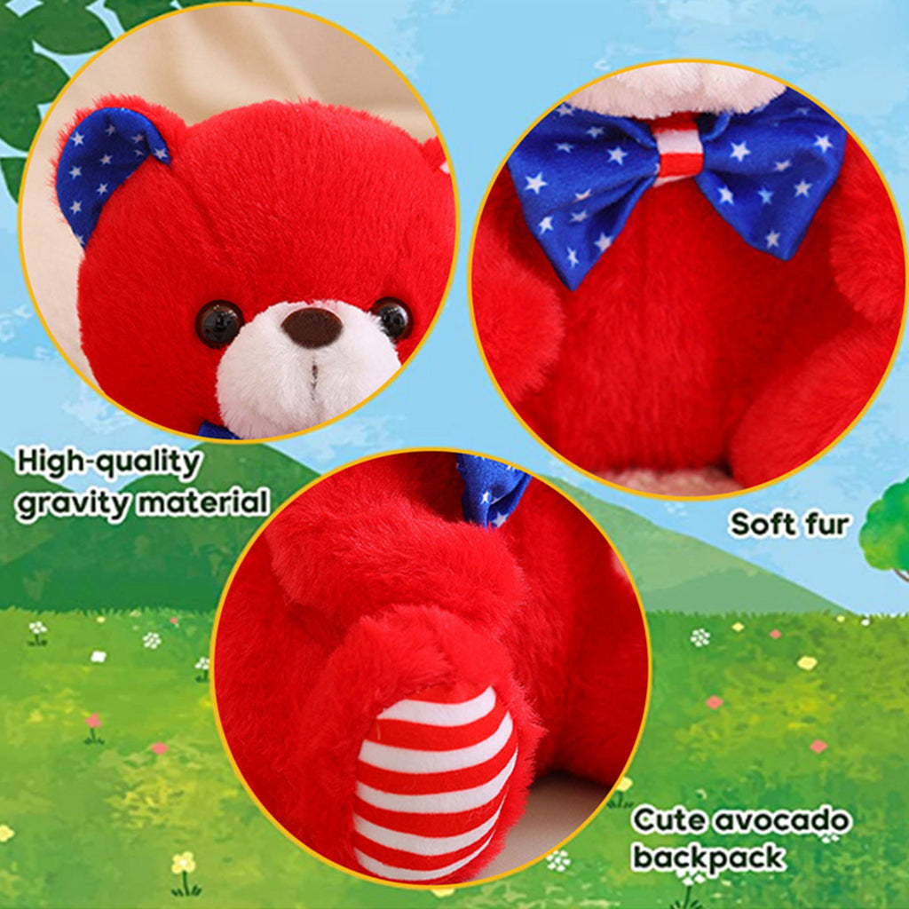 Patriotic Teddy Bear Plush Doll Stuffed Animal S4544
