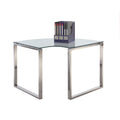 Contemporary Corner Desk with Glass Top A797234