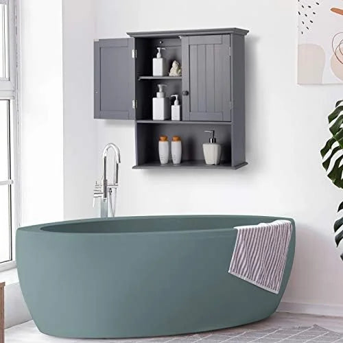 Wall Mounted Bathroom Cabinet with Double Doors L4598
